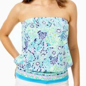 Lilly Pulitzer Adella Turtle  Tube Top xl